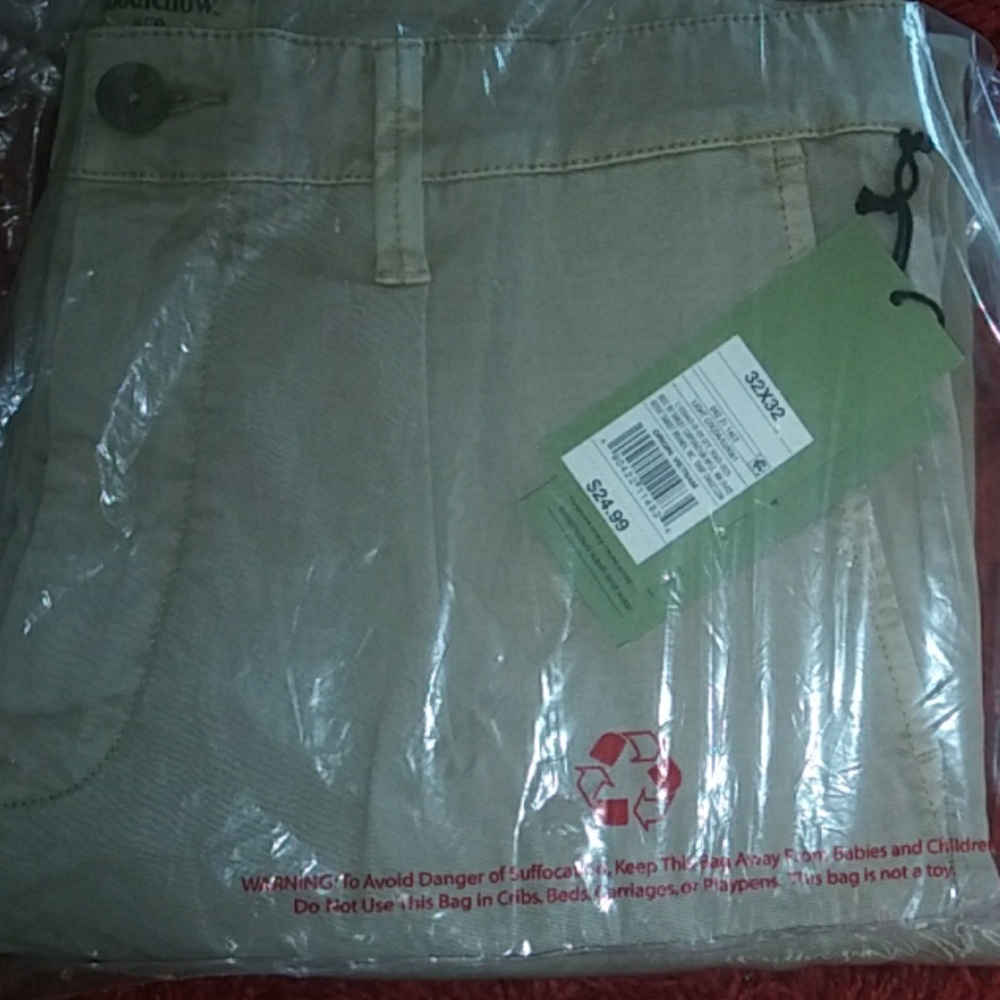 Khaki straight leg